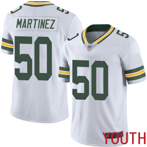 Green Bay Packers Limited White Youth 50 Martinez Blake Road Jersey Nike NFL Vapor Untouchable